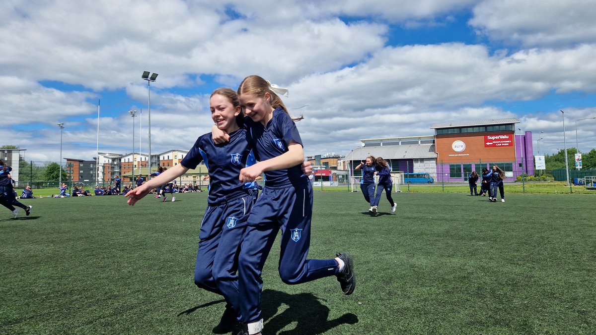ASM_Limerick's tweet photo. We also headed over the road to @MarysRFC, where #ASM class groups competed for a #SportsDay Trophy! After the egg & spoon, three-legged, sack, 100m, & 400m relay races had finished, the trophies were presented & will now take pride of place in base rooms! #ActiveASM https://t.co/OPz7wLArk5