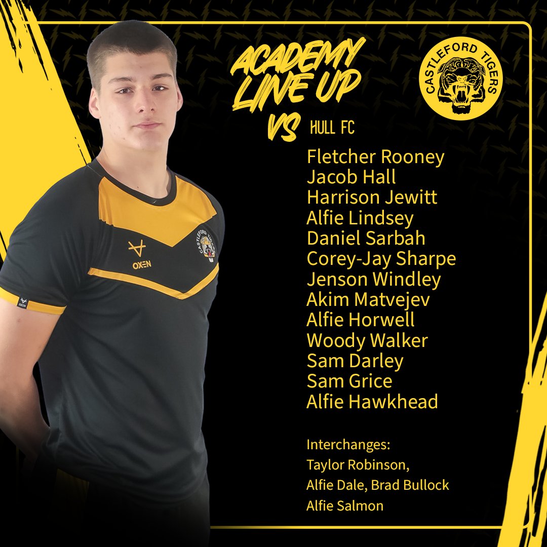 👀 How the Academy Fords line-up today... We're still looking for sponsor for Harrison Jewitt! Interested? email commercial@castigers.com for more information #COYF