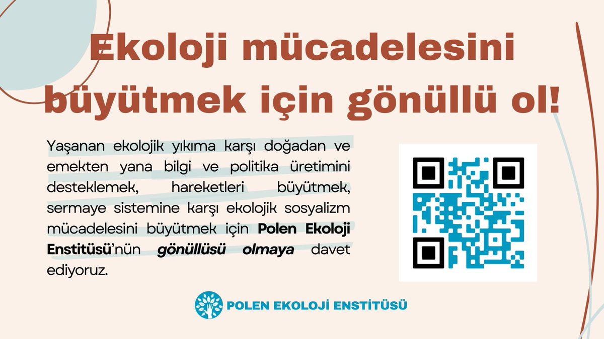 Ekoloji mücadelesini büyümek için Polen Ekoloji Enstitüsü’ne katılın 🌱