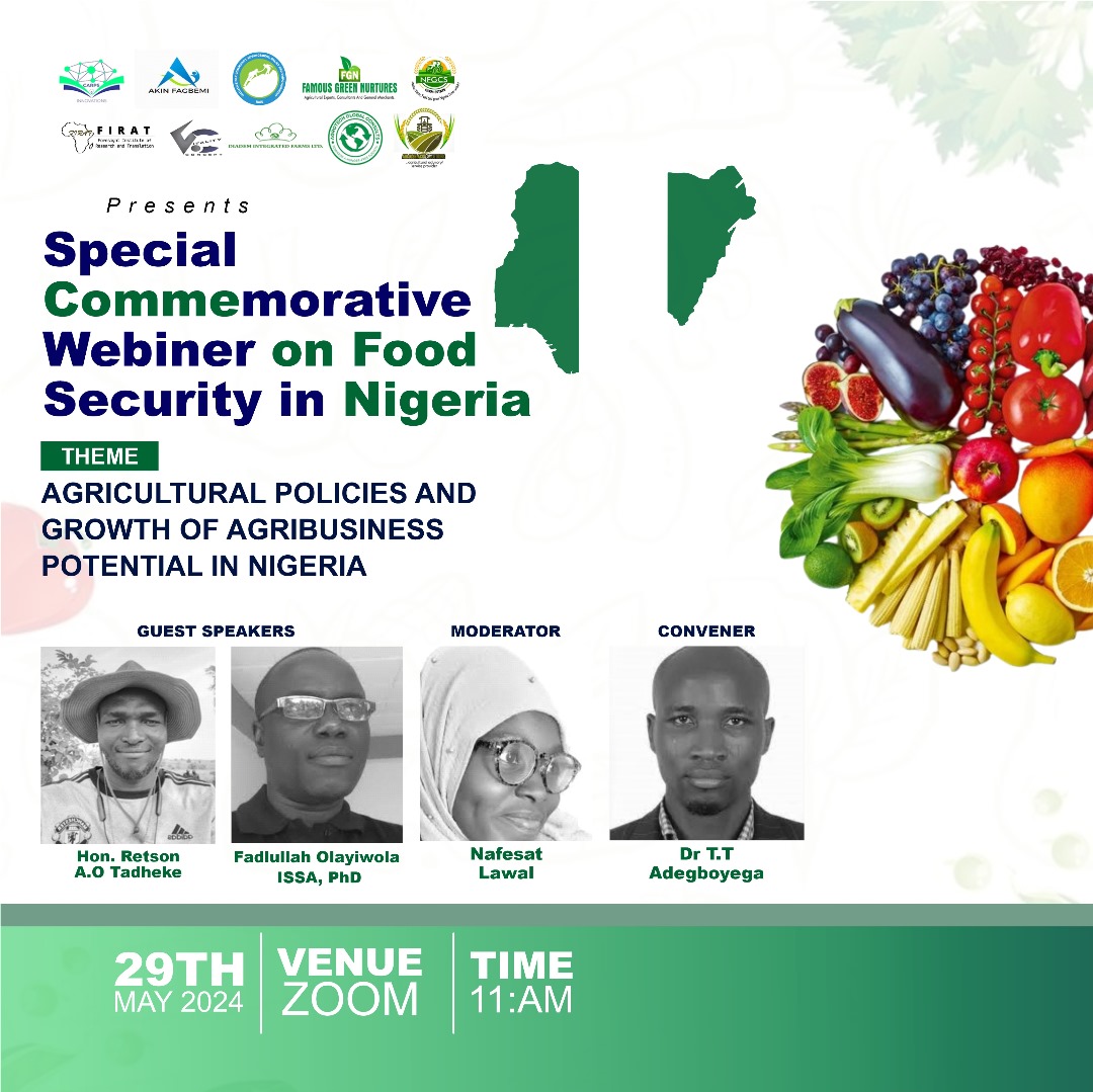 moman4real's tweet photo. #Agbadovolution: Join @RetsonTedheke01 and other speakers on May 29, 2024, for a webinar discussing agricultural policies and agribusiness growth in Nigeria. Tune in on Zoom; link coming soon! #agbatoken https://t.co/abgpSTbFZW