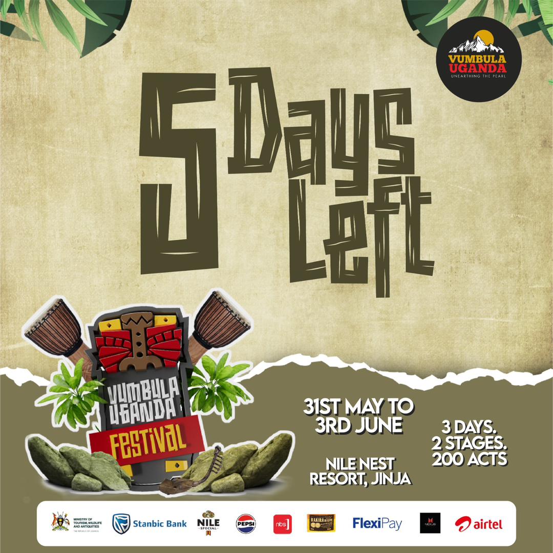 kamoga_pius's tweet photo. We have only 5days left for #VumbulaUgandaFestival happening next week at Nile Nest Jinja. https://t.co/332m5DkJHC