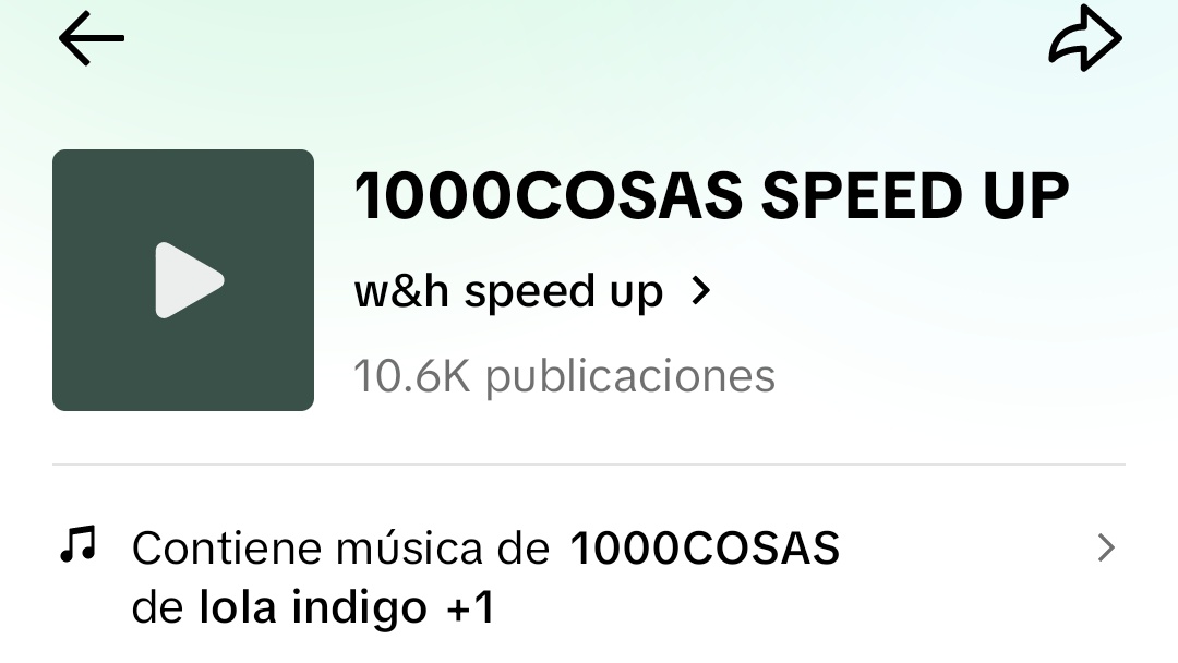 El audio viral de '1000COSAS' ha superado los 10k de videos en TikTok, aumentado +1k en el último día. 🔥