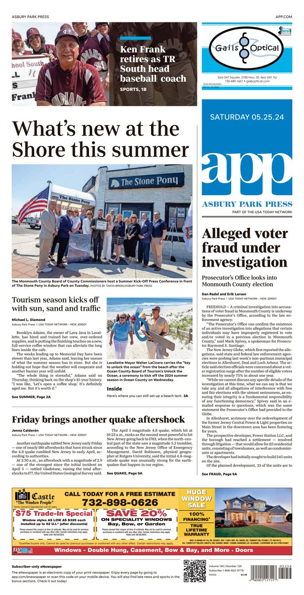 🇺🇸 What's New At The Shore This Summer ▫Here are 9 things you need to know ▫@mdiamondapp ▫is.gd/Eupcp6 👈 #frontpagestoday #USA @AsburyParkPress 🇺🇸