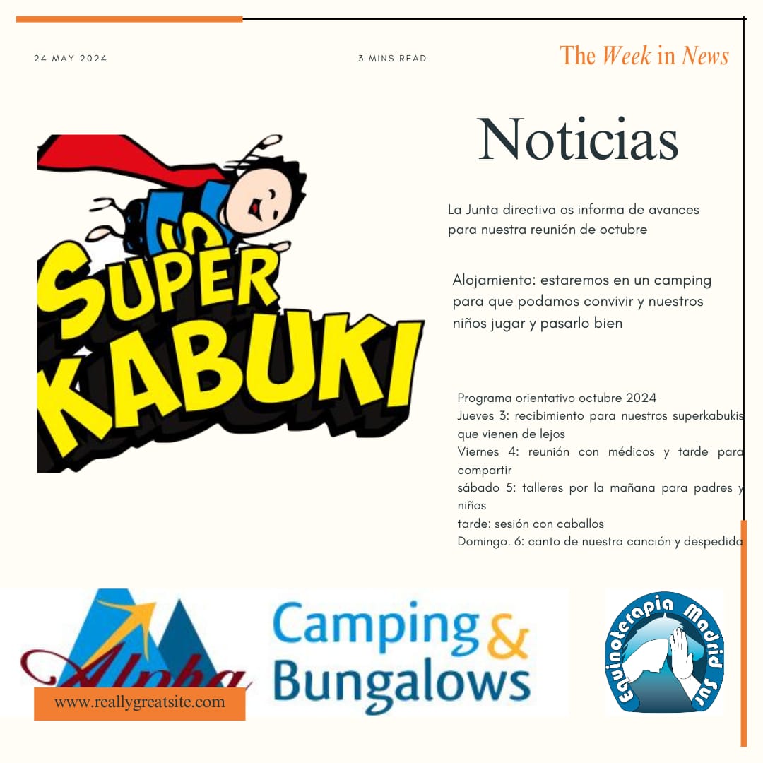 📣📣📣Anunciamos avances sobre nuestra reunión en octubre 2024📣📣📣

#sindromekabuki 
#kabukisyndrome 
#superkabukis