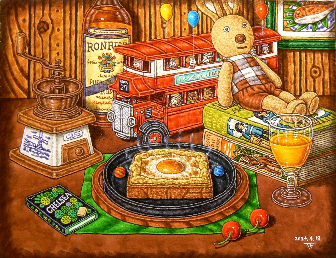Kyusyuartist's tweet photo. うさぎの休日🥪 https://t.co/1orzdpHEhA