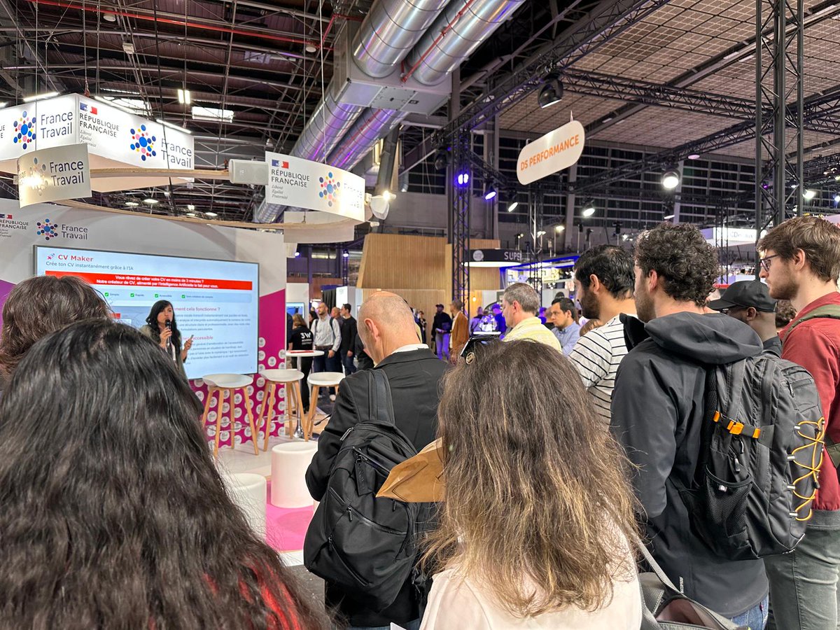 Marc de France Travail (@marc_ftravail) on Twitter photo ⏱️ Générer un #CV en 1 min grâce à l'#IA, c'est possible avec l'outil CV Marker de <a href="/AdeccoGroupFR/">The Adecco Group FR</a>
Sur le stand <a href="/FranceTravail/">France Travail</a> (D60 📍) à #Vivatech, ils nous ont présenté ce service #inclusif destiné aux demandeurs d'#emploi : je le recommande ✅
Pour en savoir + ➡️ ⏱️ Générer un #CV en 1 min grâce à l'#IA, c'est possible avec l'outil CV Marker de <a href="/AdeccoGroupFR/">The Adecco Group FR</a>
Sur le stand <a href="/FranceTravail/">France Travail</a> (D60 📍) à #Vivatech, ils nous ont présenté ce service #inclusif destiné aux demandeurs d'#emploi : je le recommande ✅
Pour en savoir + ➡️