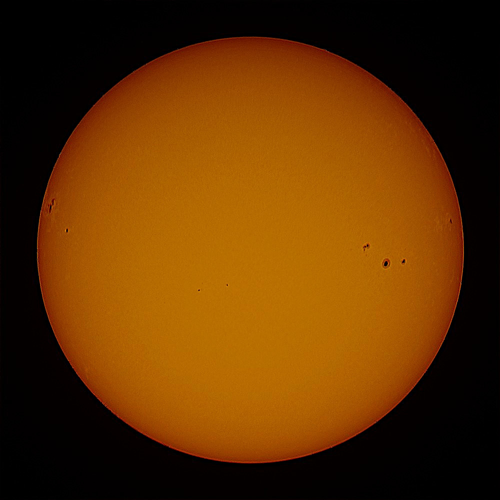 The Sun and sunspots. 0901UT 25 May 2024. #StormHour #ThePhotoHour