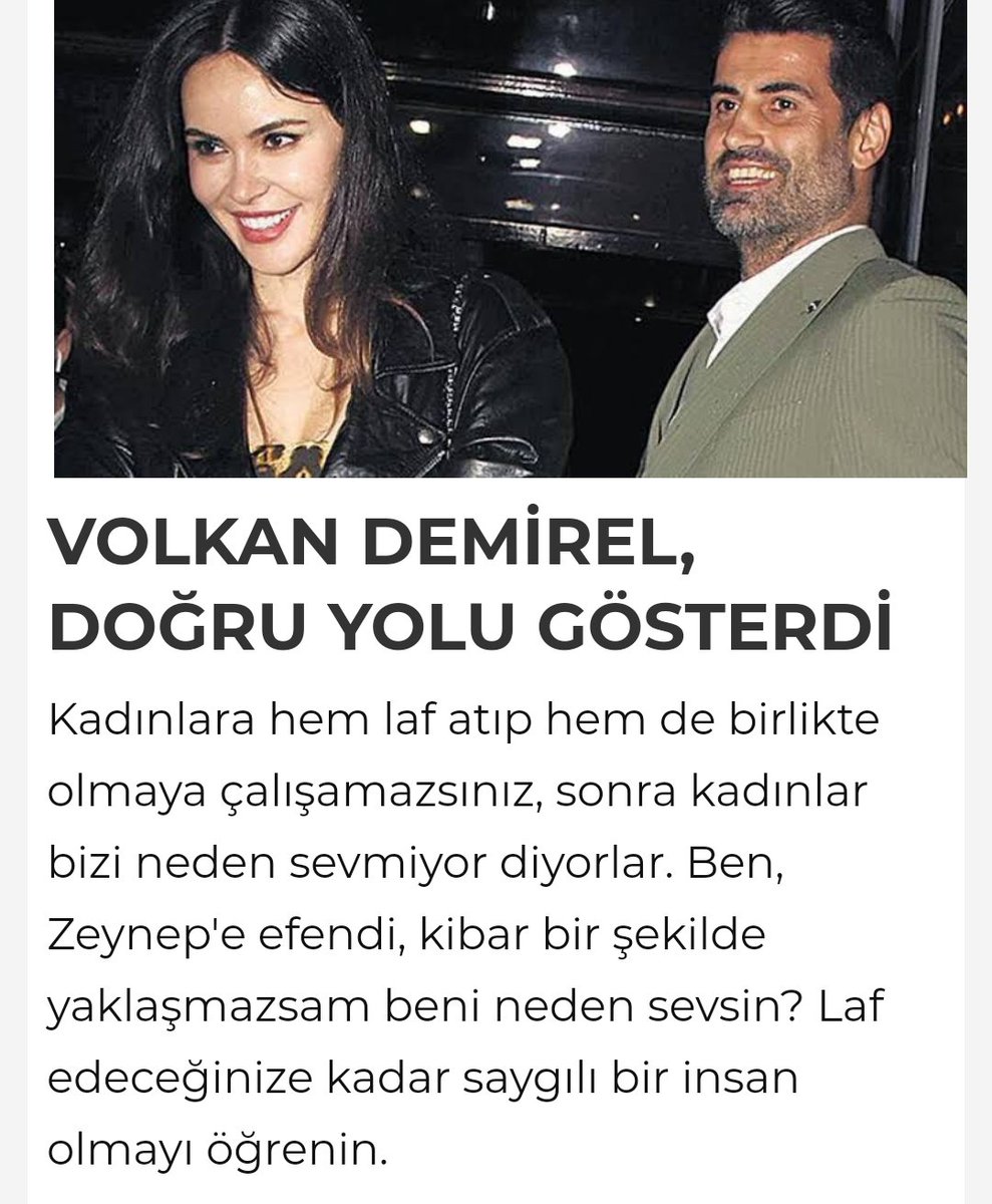 Volkan Demirel doğru söylemiş. Birlikte olmak isteyip karşılık alamayınca düşmanlık besliyorlar, reddedilmeyi kabullenip saygılı olunca hayatında biri olabilir