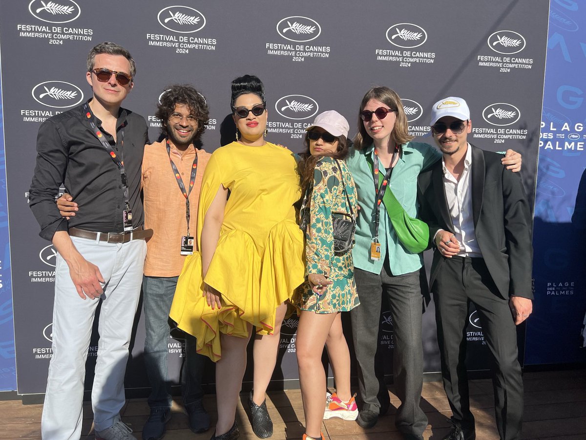 Big UP for Team Maya!!! A VR film about Period Power 🩸💥 Period Magic 🩸💥 Overcoming shame 🩸💥 Overcoming violence 🩸💥 We did it!!! @festivaldecannes @CompetImmersive Thank you to this amazing directors Poulomi Basu, CJ Clarke & team @alap.parikh Jeanne Marchalot, Helen