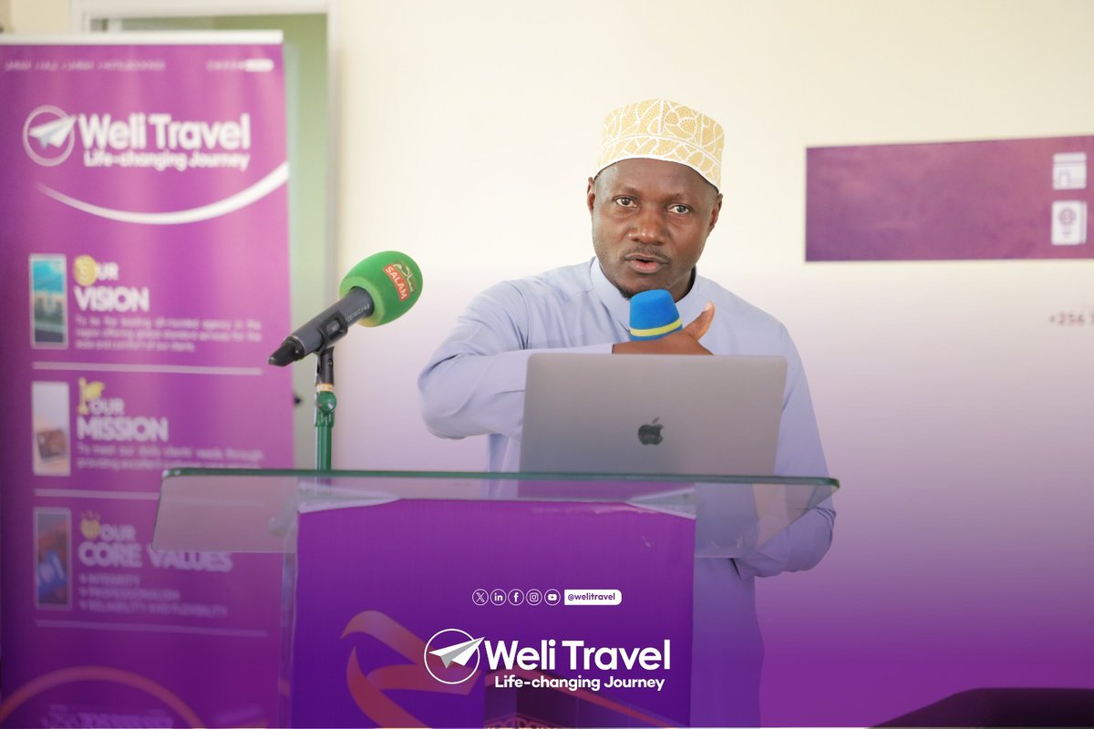 Happening Now:
Dr. Abdul Hafiz Walusimbi guides us on how Hajj should reshape our lives moving forward.

#Hajj2024 #HajjSeminars #WeliTravel. #SalamRoadToMakkah #SalamUpdates