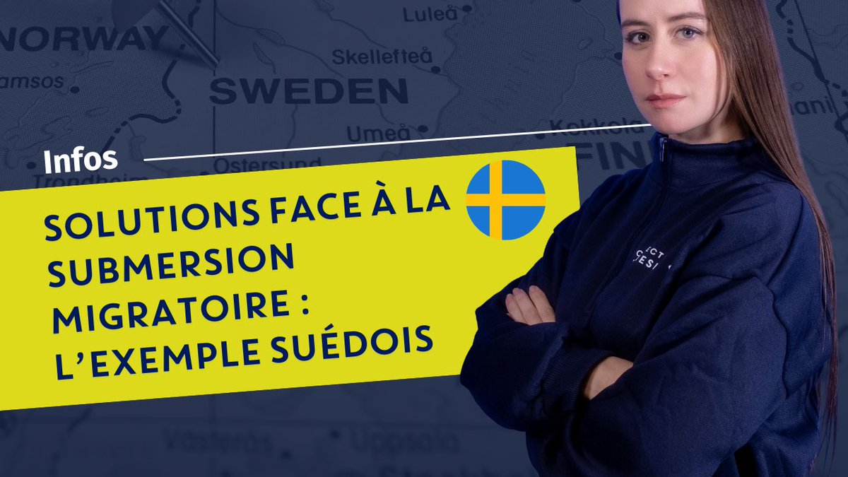 [VIDEO]🎥 Régulièrement, nous entendons dire qu’il est impossible de réduire l’immigration. Or l’exemple suédois nous montre que même lorsque la situation a l’air désespérée, tout reste possible ! Analyse des mesures mis en place par la Suède 🇸🇪 avec @CordierAlice2 ! ➡️Une