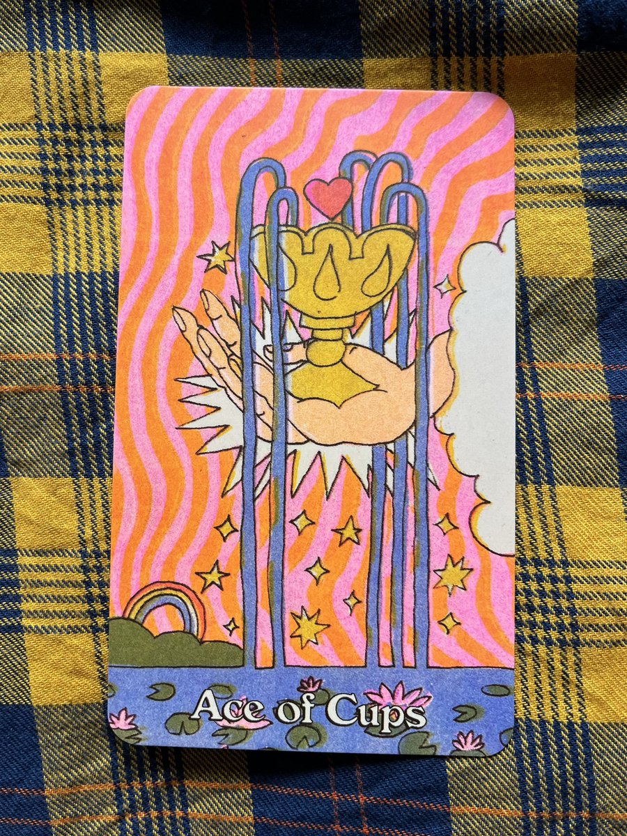 The #AceOfCups from the #QueerTarot deck is today’s #CardOfTheDay.

The Ace of Cups is about being open - to love, to creativity, to opportunities, to feeling your feelings.

#tarot #tarotcards #tarotcard #tarotdeck #lgbtqtarot #gaytarot #tcotd #cotd #tarotcardoftheday 

🧵