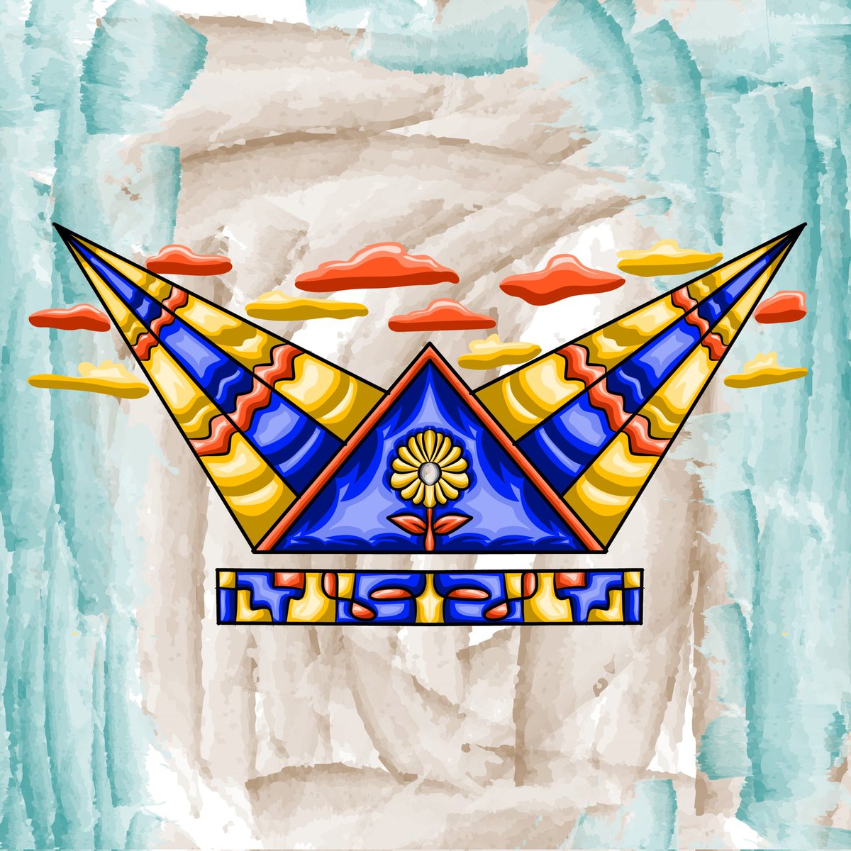 Triangle sunflower.
#collections #digitalselling #visualart #art