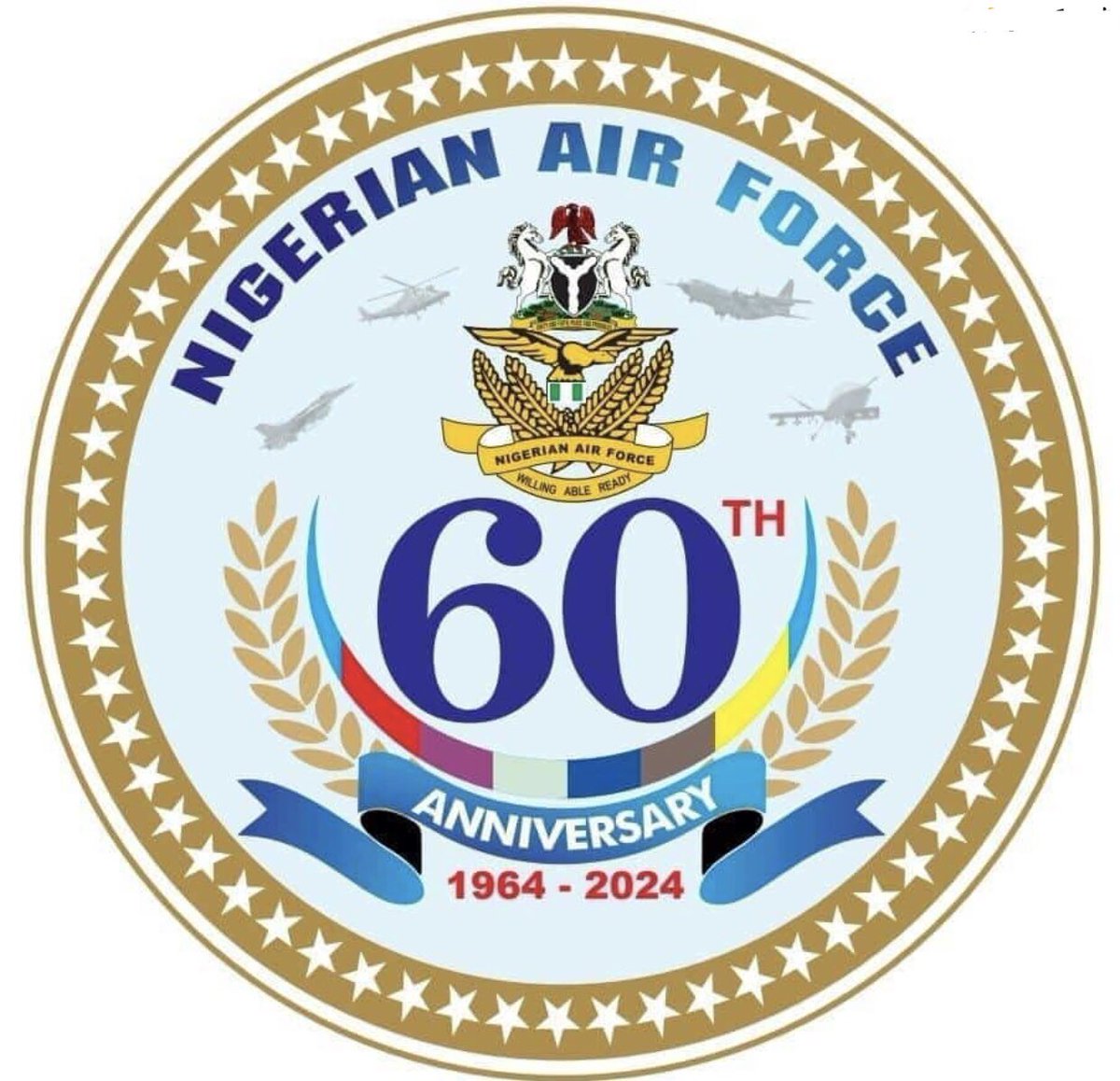 jamestobi4's tweet photo. They touch the sky with glory, carrying with pride an unwavering commitment to enduring Nigerian's security. Salute to our Air warriors&amp; the bravewomen &amp; men of the #NigerianAirForce 🇳🇬  Happy #60thAnniversary to our real heroes of #NigerianAirForce , With utmost Respect &amp; Love. https://t.co/MPsAkzqcFN