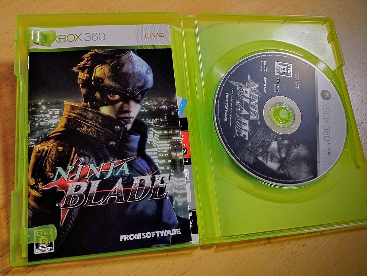 #Xbox360
ニンジャブレイド
中古パッケージ購入（600円）