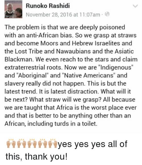 Runoko Rashidi was born Cherokee but chose to live as an African of any tribe!But I say an 'American' can't teach an 'African' about Africa🌍 no more than an African can teach an American about America. Is beyond me, R.I.P. nubianluxuriesbrand.com/blogs/news/ten… #AfricanAmericansAintAfricans