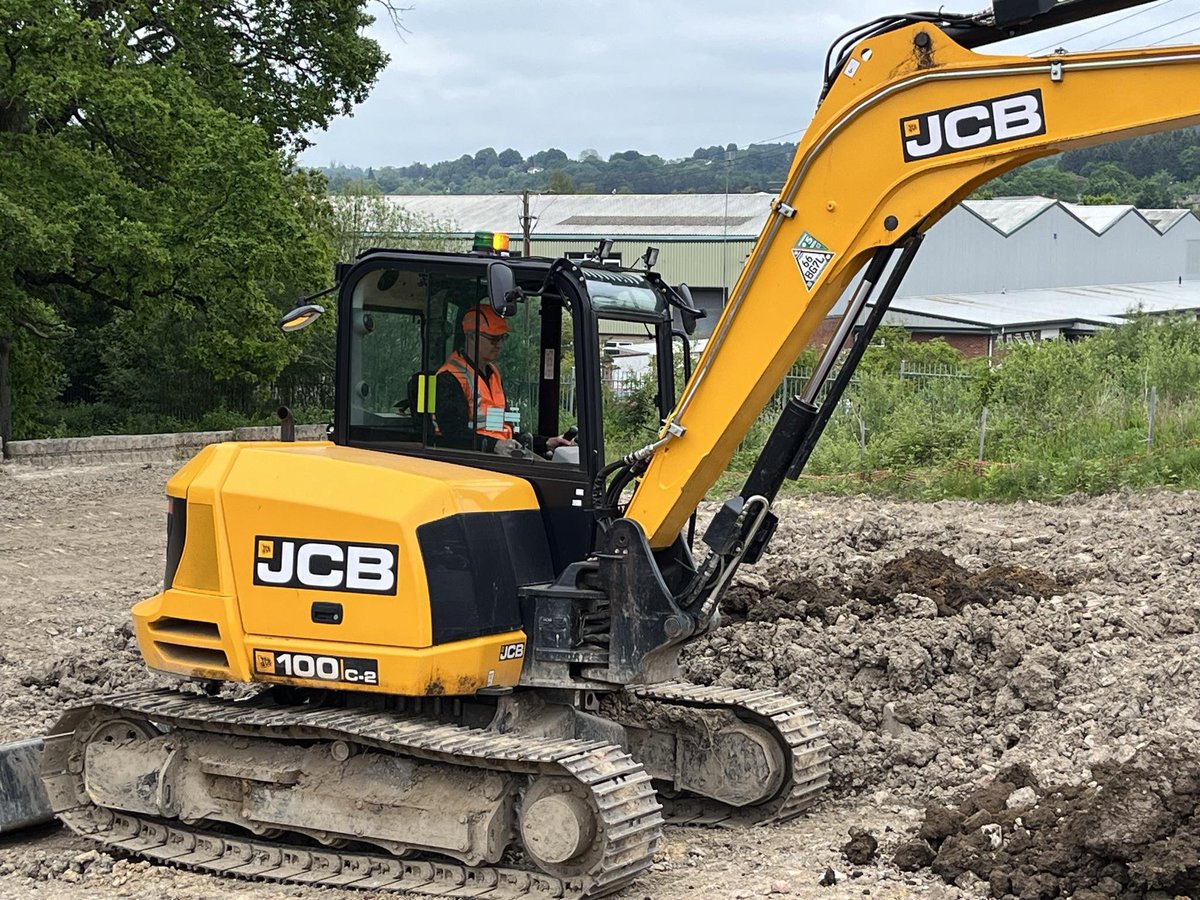 Last week was first of two weeks learning a new skill to use on the Dean Forest Railway.  Learning to use a digger and get a ticket to work it. #deanforestrailway