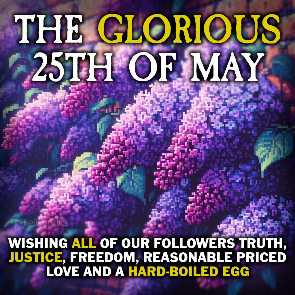 As a huge #Discworld fan this one comes from the heart. Wishing all of you a very happy Glorious 25th of May