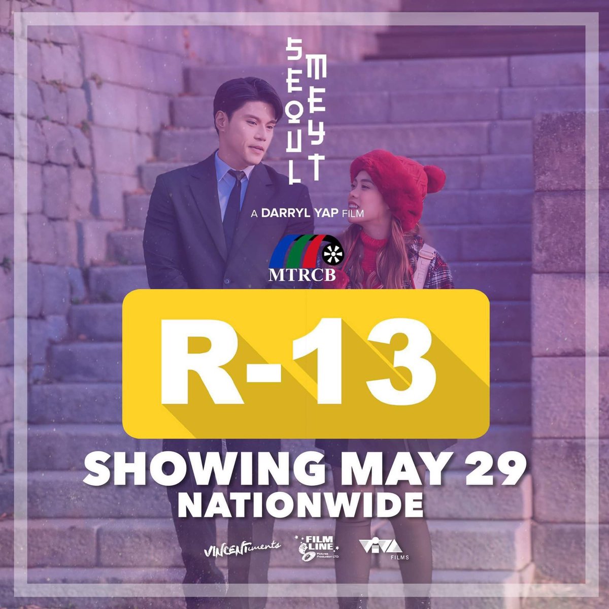 R-13 TAYO! NOOD NA SA MAY 29 #SEOULMEYT Starring KIM MOLINA AND JERALD NAPOLES written and directed by DARRYL YAP