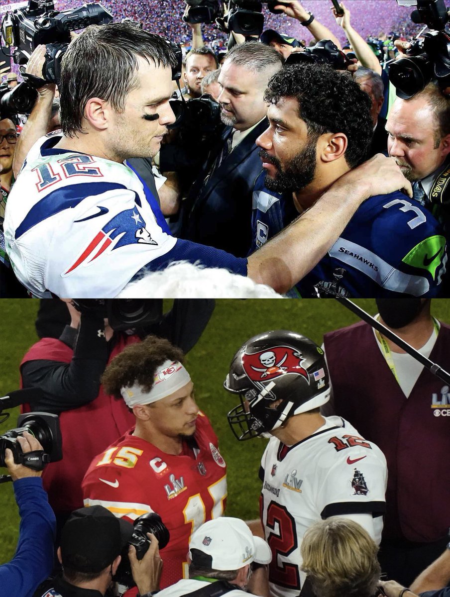 Russell Wilson ve Patrick Mahomes NFL'de ilk üç yıllarını benzer şekilde geçirdi. 

1. yıl: Playofflarda kaybetti

2. yıl: Super Bowl'u kazandı 

3. yıl: Super Bowl'da Tom Brady'ye karşı kaybetti