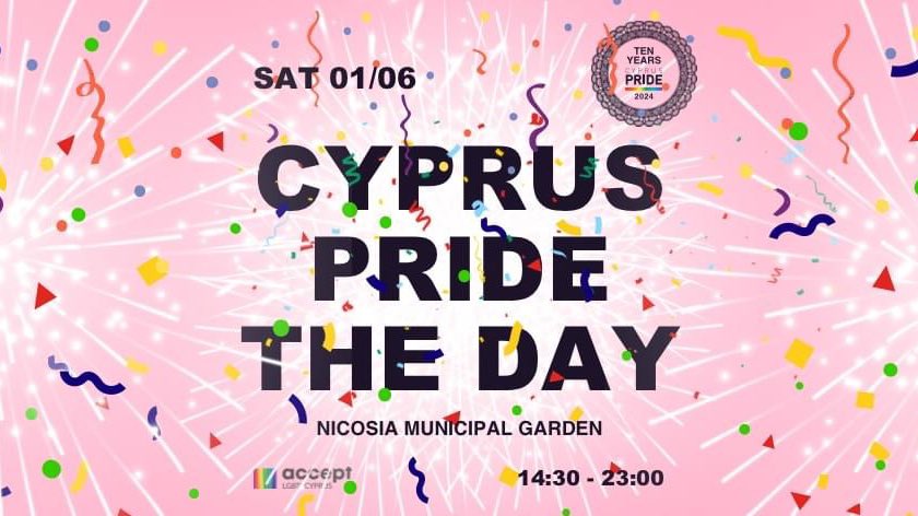We proudly support once again this year’s 🏳️‍🌈 🏳️‍⚧️ CYPRUS PRIDE!

🗓️ Sat. 1 June 2024
📍 Nicosia Municipal Garden

14:30-15:15 Children's Theatre
15:15 -16:00 Book Reading
15:45-16:45 Placard Making

16:45 Speeches
🌈 17:30 MARCH
18:00-23:00 Entertainment 

facebook.com/events/s/cypru…