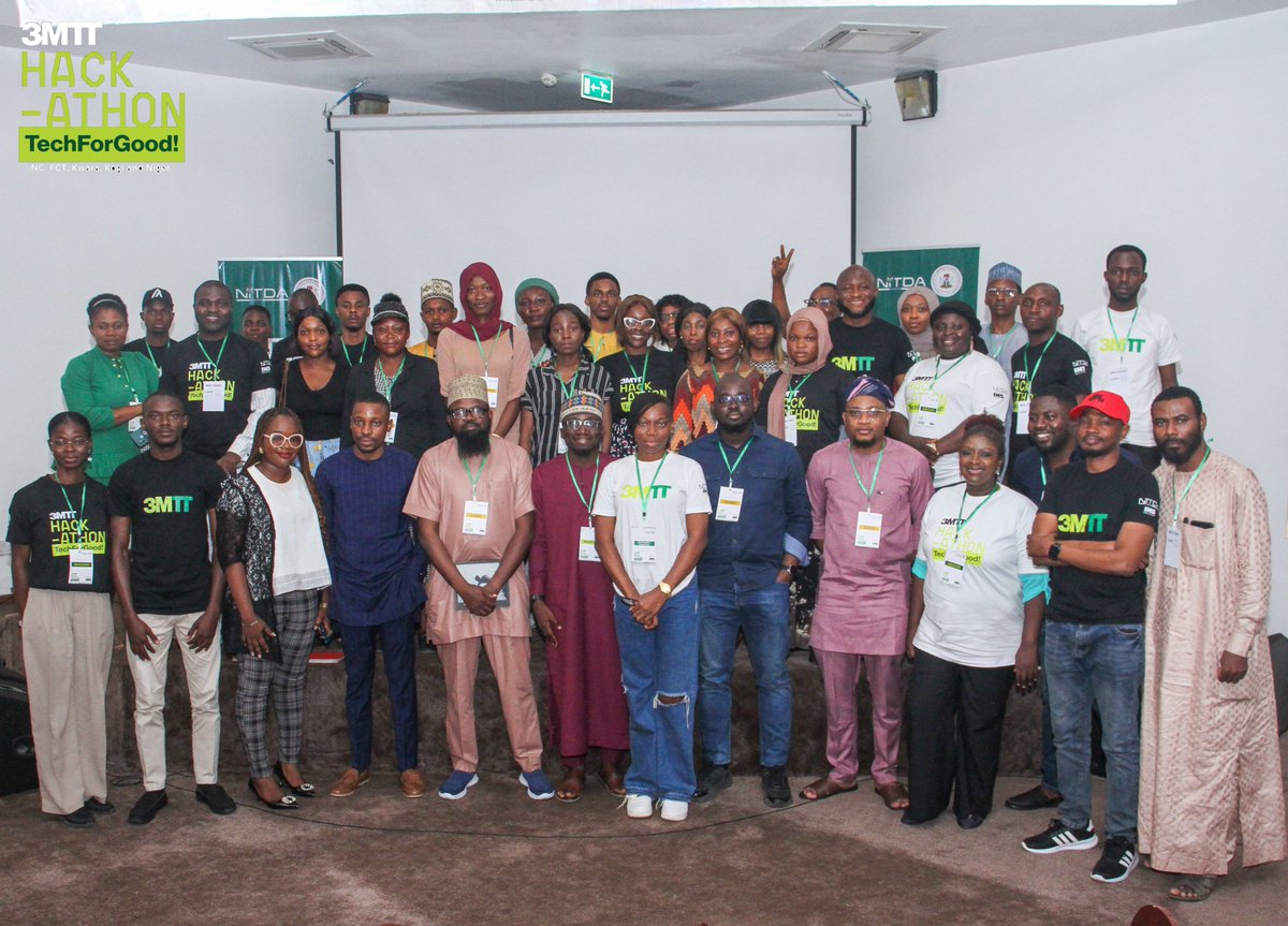 Ayaba06's tweet photo. My amazing team, Team #MUSAKART (representing #FCT), emerged victorious at the #3TT Regional Hackathon!
Special thanks to Minister @bosuntijani, @IHSTowers, @NITDANigeria, @seedbuildersng and everyone who made this hackathon a transformative experience for all the fellows. https://t.co/Ld4t8iQDGM