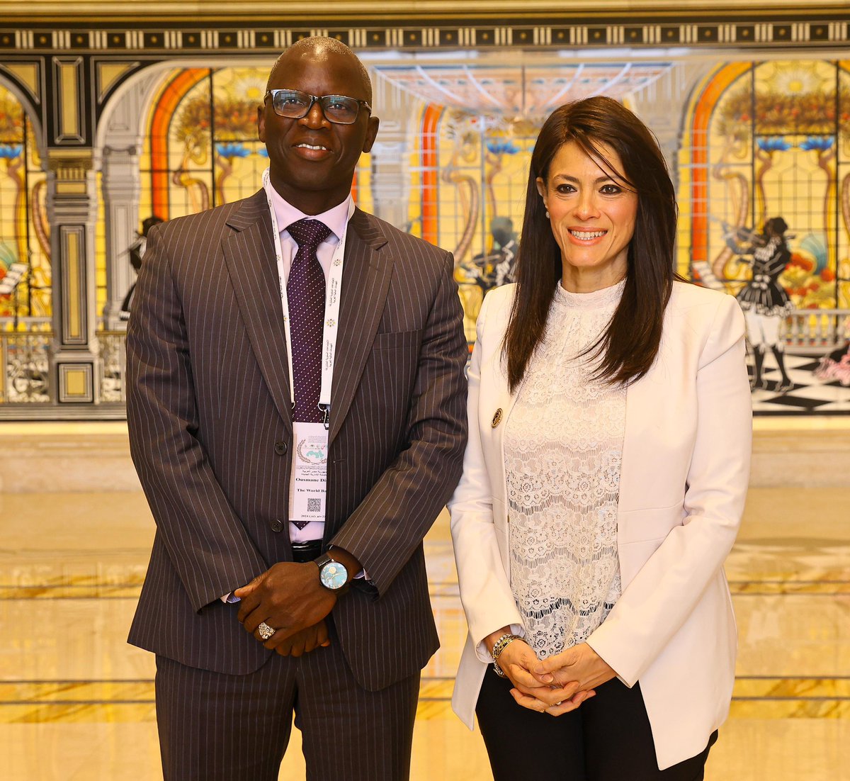 Congratulations to the @WorldBank's new MENA VP @ousmanedione. It was a great opportunity to meet at the joint #ArabFundMeetings on cooperation with the bank & our joint projects.