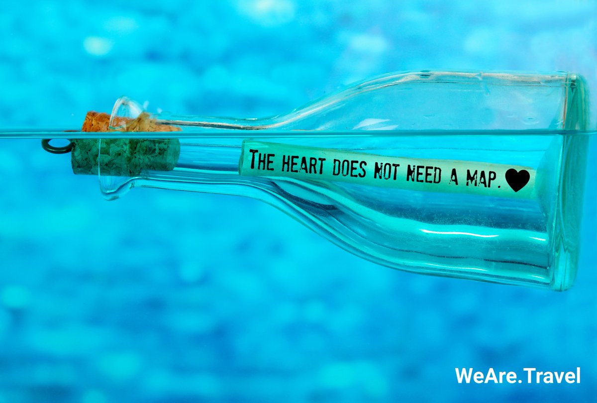 The heart does not need a map. 🖤
FlyCruiseStay.com
#WeAreTravel #MessageInABottle