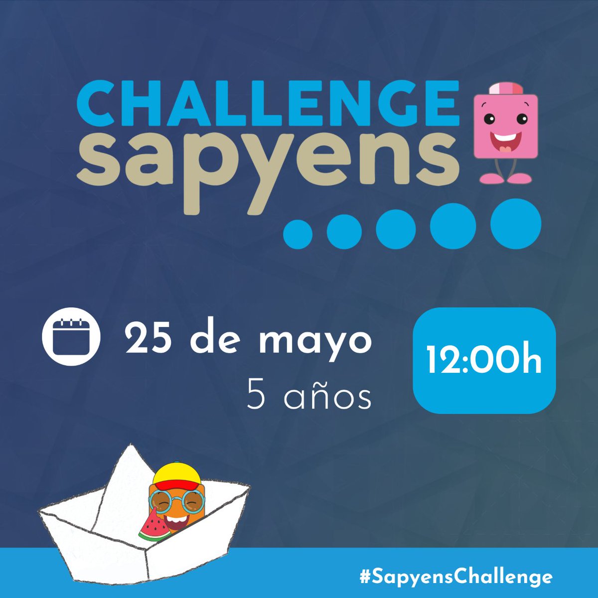 Tangram_LS's tweet image. 💫 ¡Apunto de comenzar el #SapyensChallenge de 5 años!

🎥 Si quieres seguir el directo te dejamos aquí el enlace: youtube.com/live/PGUqbvY2s…

#tangramlearningsystems