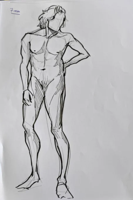 Some gesture drawing class stuff 