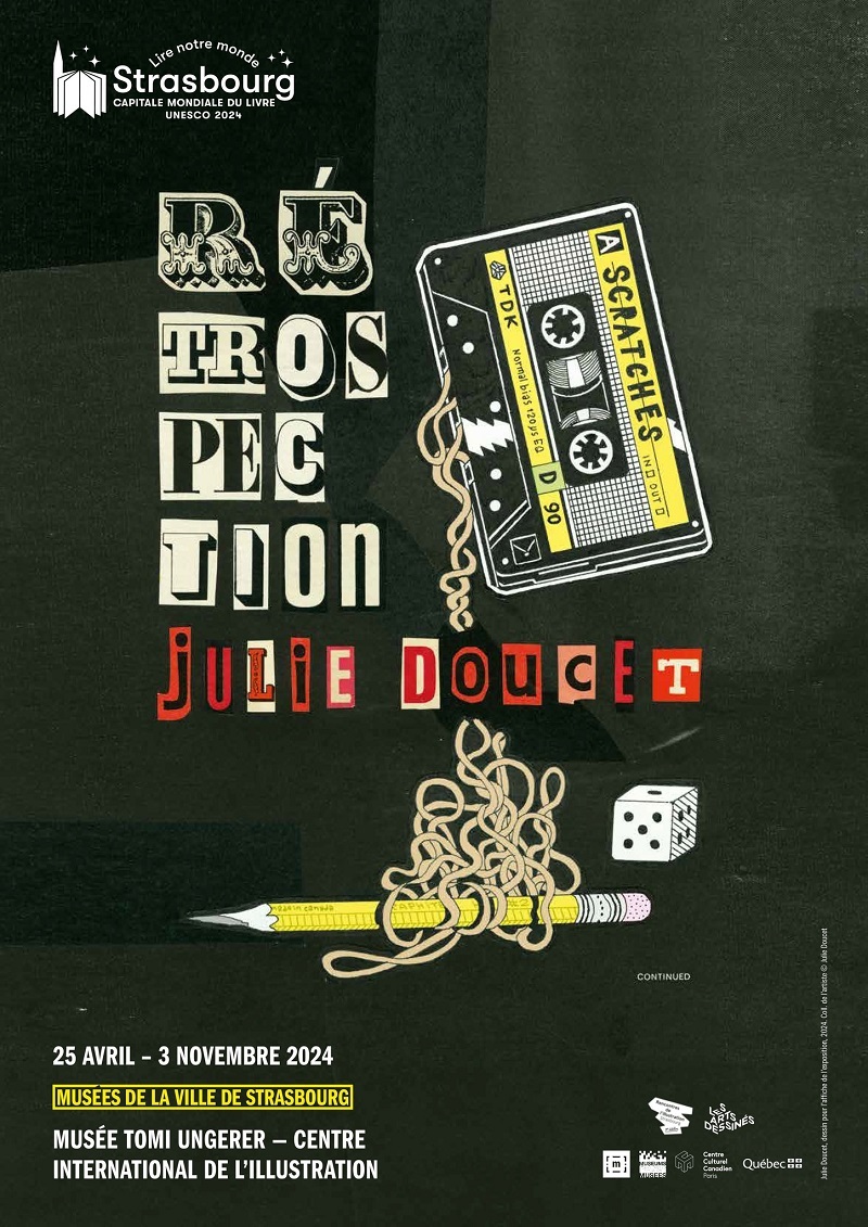 #IdeeDeSortie 💬 | Au Musée Tomi Ungerer-Centre international de l'illustration, (re)découvrez l’œuvre foisonnante de la lauréate du Grand Prix du Festival d'Angoulême 2022, dans l'exposition "Julie Doucet. Une rétrospection" !
👉 swll.to/expoJulieDoucet 
<a href="/Prefet67/">Préfet de région Grand Est & du Bas-Rhin 🇫🇷🇪🇺</a> <a href="/strasbourg/">Strasbourg.eu</a>