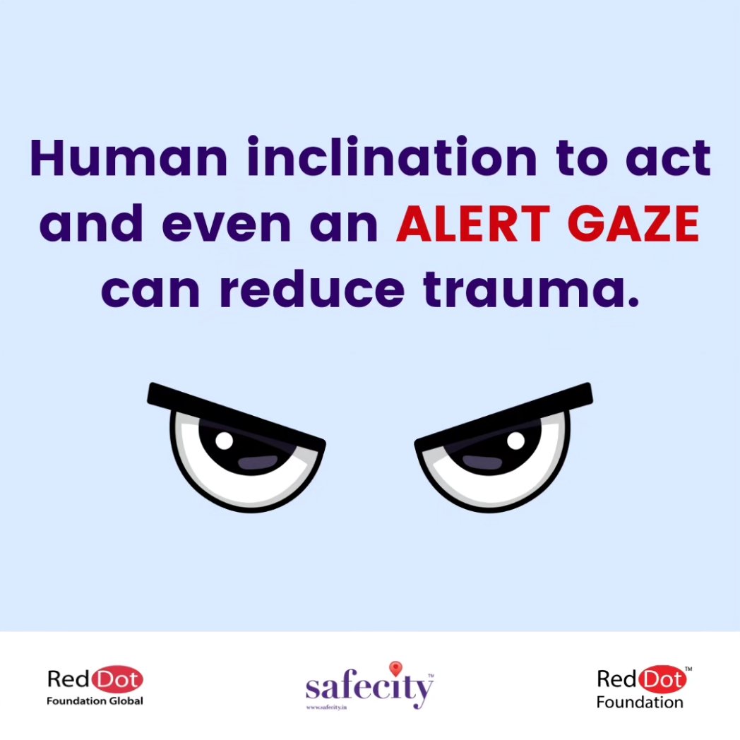 Bystander intervention means safely and effectively stepping in when you witness a potentially dangerous situation or someone needing assistance.

#BystanderIntervention

#Safecity #RedDotFoundation

#communitysafety #takeaction #standuptogether #preventviolence #supporteachother