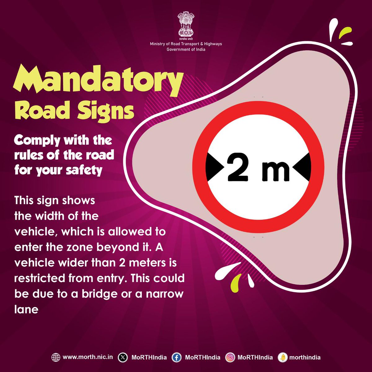 Mandatory road signs are essential for ensuring road safety. They guide drivers with instructions and actions that must be followed, such as stopping at a stop sign, yielding to others, or observing speed limits. #MandatoryRoadSigns #RoadSafety #DriveResponsibly