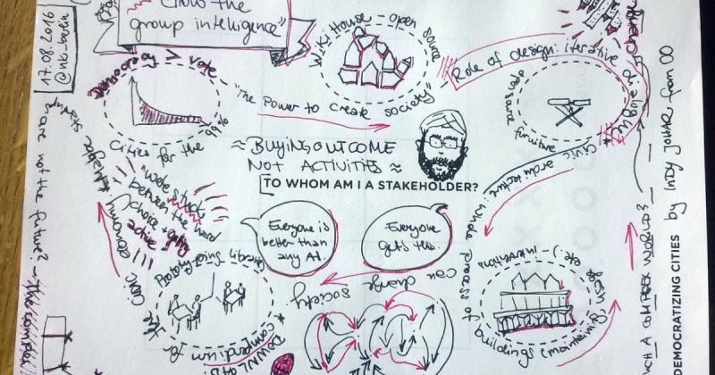 eraser's tweet photo. Democratizing cities. Conference Indy Johar @indy_johar https://t.co/xFxzYh2vej #dEDUD #dDESC #SmartCities #SmartCity #democracy #opengov #opgov #governement #transhumanism #elearning #education #video #democracia #citys #ciudad #opengovernment https://t.co/dwAprnicIH
