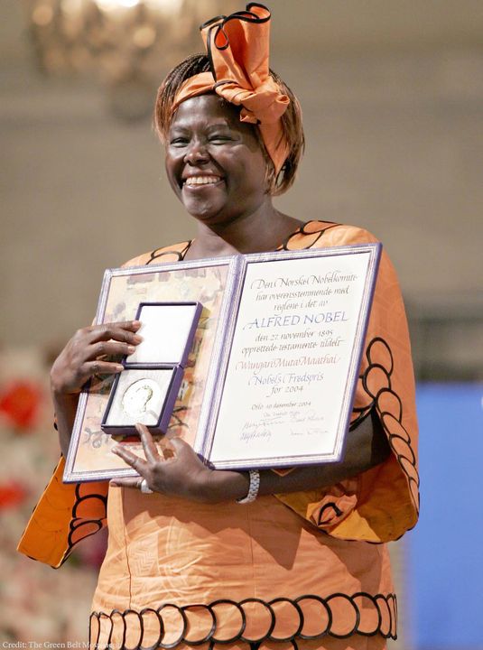 ”This country is on fire - they are celebrating from the President even down to the children in the rural areas.” Wangari Maathai was in Nairobi, Kenya, when she heard the news of her #NobelPeacePrize in 2004. She was the first African woman to be awarded the peace prize.