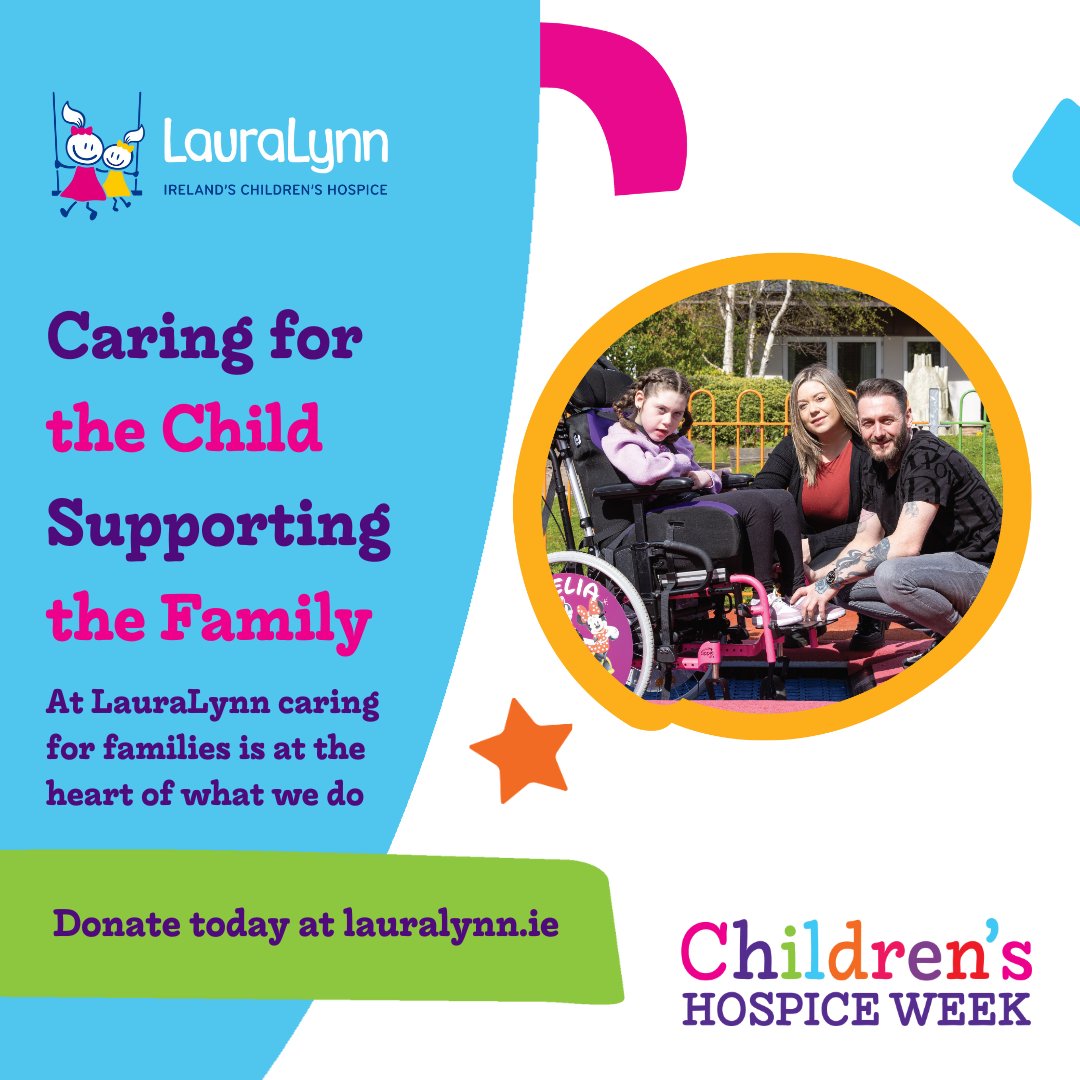 At LauraLynn, we understand the impact a child's life-limiting condition can have on the entire family. That's why we provide not just medical care, but also emotional and practical support to siblings, parents, and grandparents. Visit - brnw.ch/21wK87N to donate.