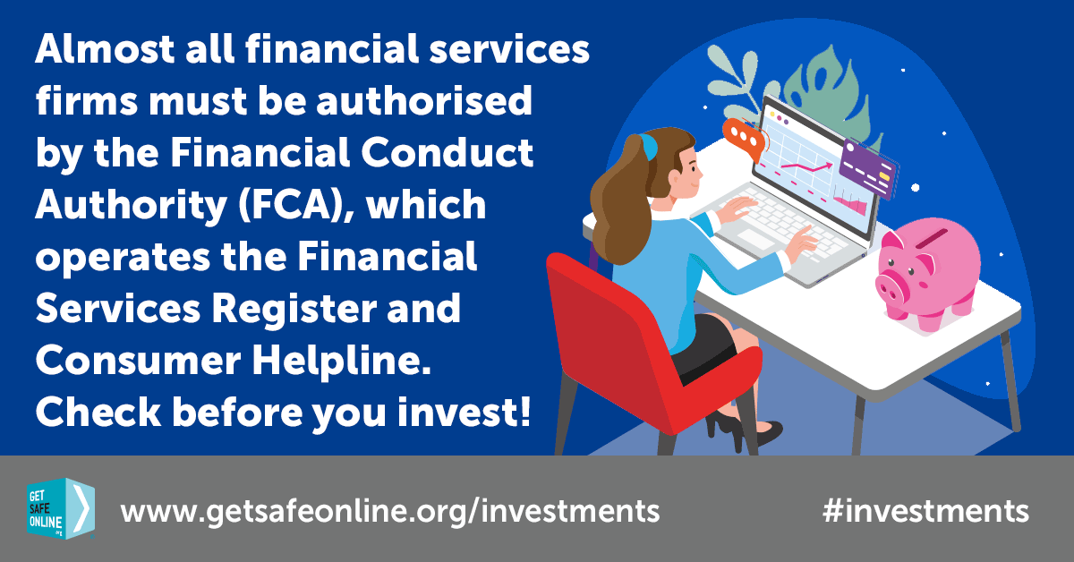 FraudWatchUK's tweet image. If you think you’ve been a victim of investment fraud, report it to your bank, @TheFCA and @actionfrauduk (or Police Scotland on 101) 
#investments getsafeonline.org/investments