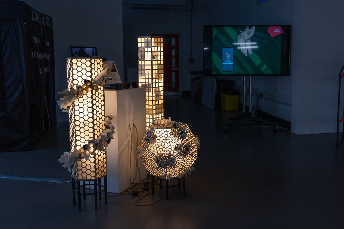 DJCAD's tweet image. Degree Show opens today 📢 
To preview the exhibition, we have collected a few images that capture our graduating students’ work before today&apos;s opening from 25 May- 2 June. 
Can&apos;t make the exhibition in-person? Our new website is now live. 
Find more- buff.ly/3sa07dv