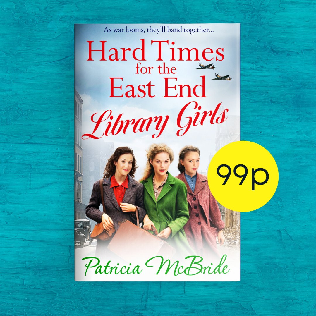 ⭐ 99p DEAL ⭐

As the war reaches London, they’ll band together…

#HardTimesfortheEastEndLibraryGirls, the emotional wartime saga series from Patricia McBride is 99p today!

➡️ Get your copy here: mybook.to/hardtimeseaste…