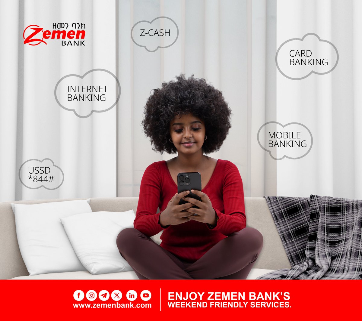 Which Zemen Bank’s digital services do you use on the weekends?
***
#ዘመንባንክ #Digitalbanking #weekend #ZemenBank #customerservice