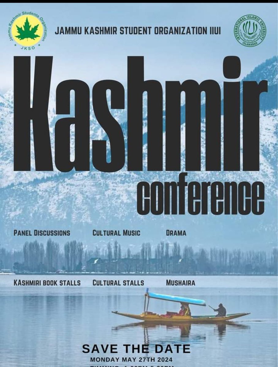 President <a href="/mujahid_gilani/">Mujahid Gilani</a> will be a speaker in panel discussion on kashmir and emerging realities arranged by JKSO, IIU.