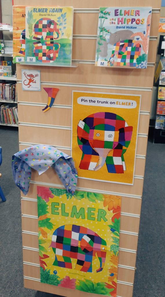 It's #ElmerDay 🐘 and this year marks 35 YEARS of our favourite colourful patchwork elephant! If you've never read an Elmer book (or haven't read one in a while) then come and borrow one from the library today! 🐘❤️🧡💜💛💚💙🎨
