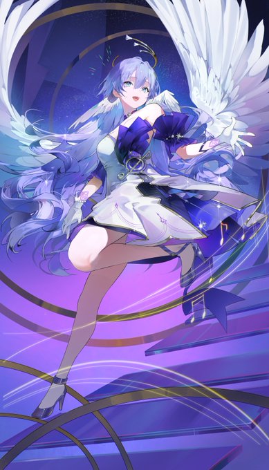 「angel wings white dress」 illustration images(Latest)