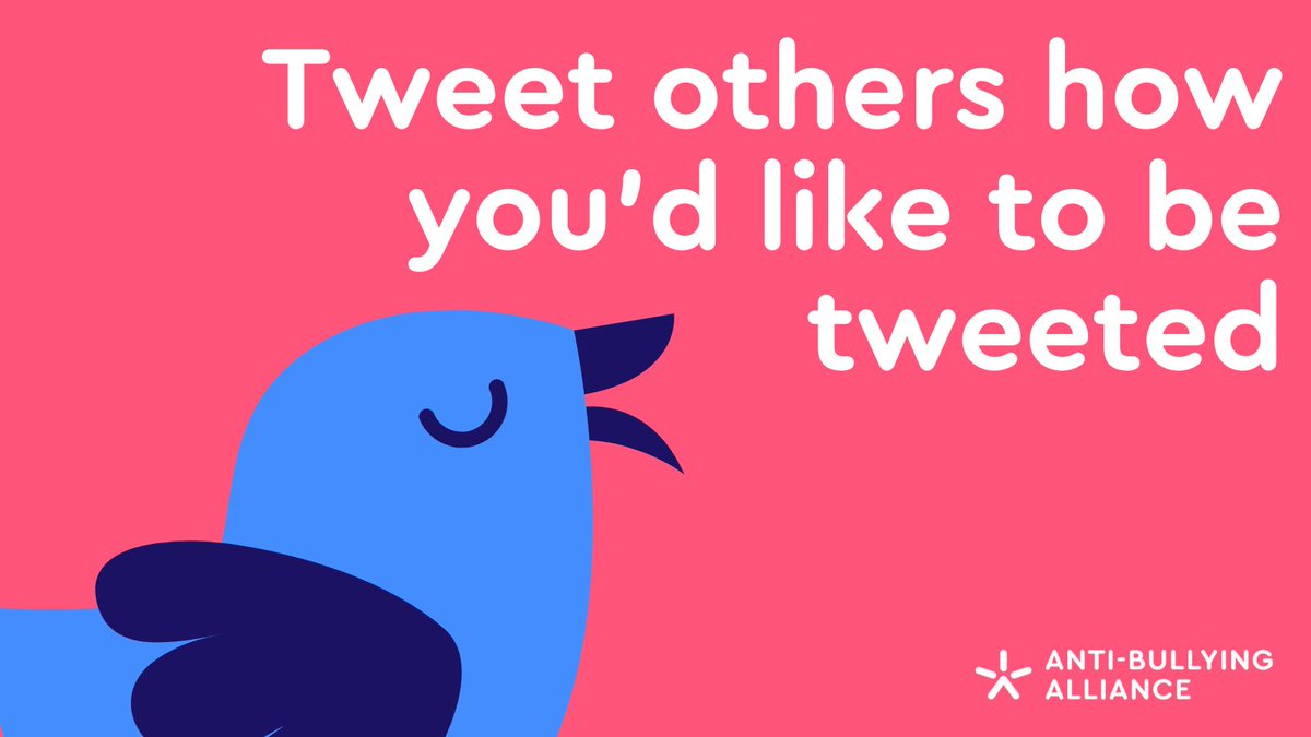 Tweet others how you’d like to be tweeted 🐦🎶#SayItLoudSaturdays There is never an excuse for online bullying. Find out more here: anti-bullyingalliance.org.uk/tools-informat…