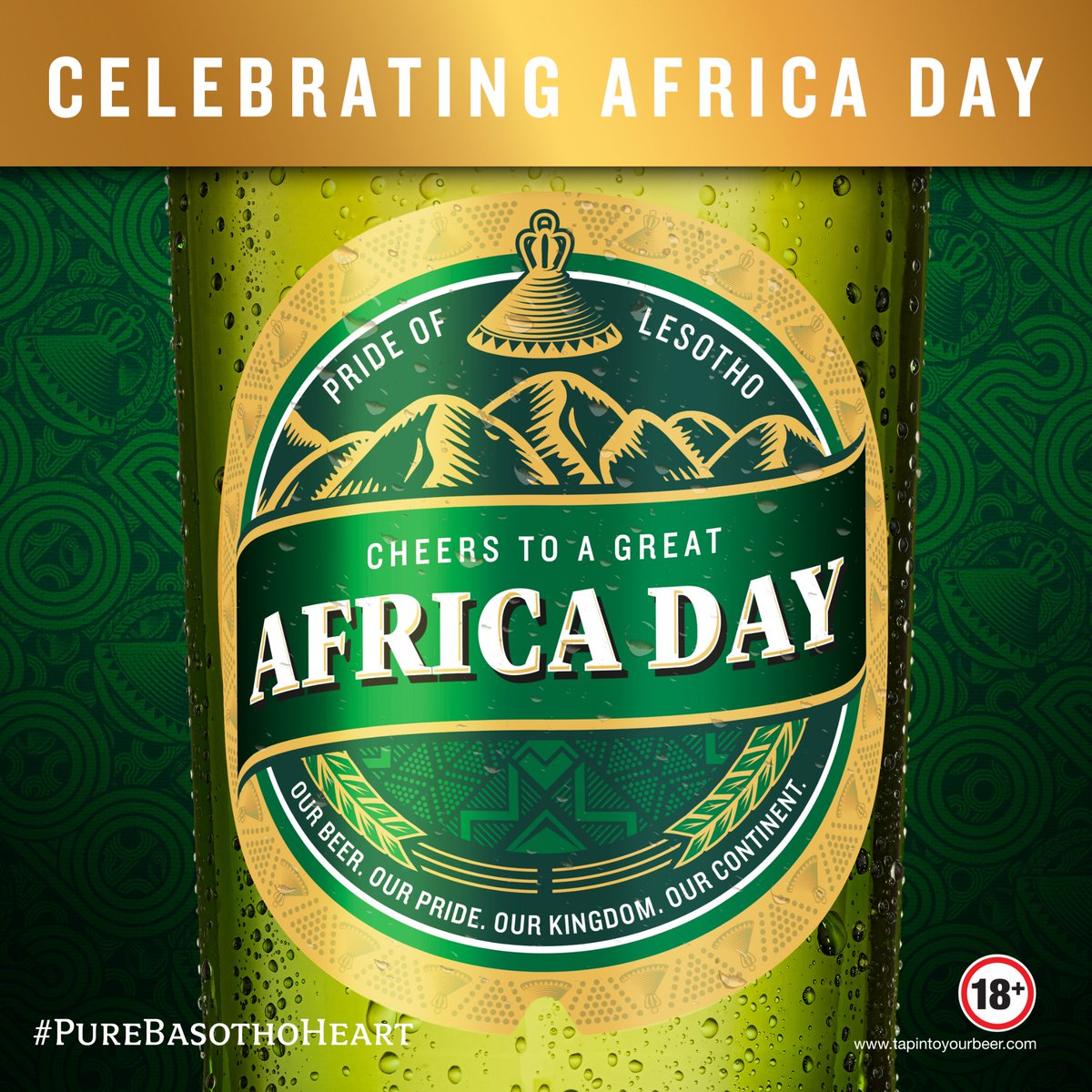 🍻🇱🇸 Happy Africa Day! How are you celebrating? #PureBasothoHeart #ResponsibleTogether