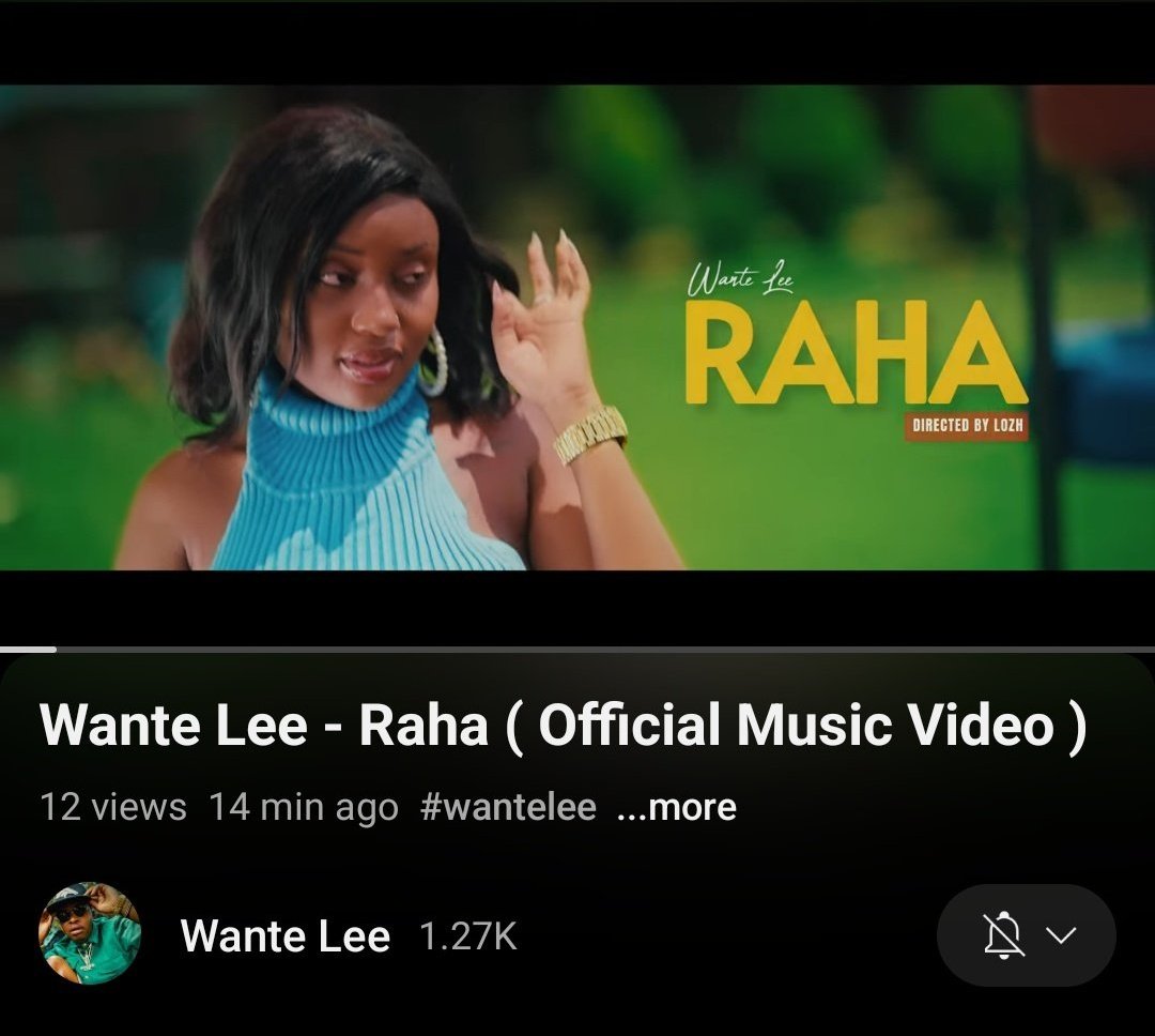 Being a weekend najua umetulia kejani ukiskiza some good Music. Check out this new song release 'RAHA' by @Wante_Lee available Now on YouTube youtu.be/6pIEhY_3qSE?si… and add it to your playlist #MasculinitySaturday Citam Valley Road Kshs Malema Simps Farouk Kibet Rongai Eldoret