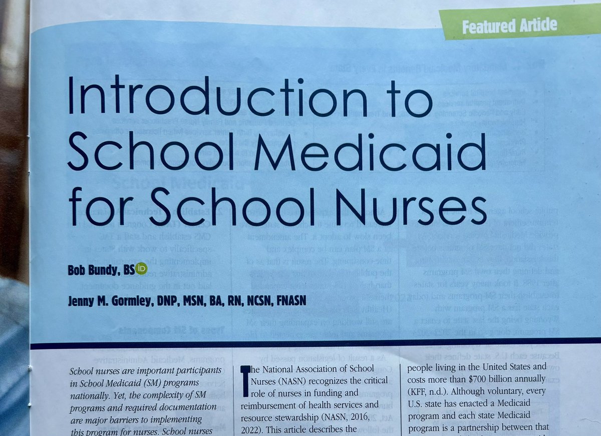 What a fun opportunity to learn in person about a revenue source that can help meet the health needs of all students, and fund nurses who provide these services in schools! Excited to expand on this article now in <a href="/nasn/">NASN</a> School Nurse. #NASN2024 <a href="/MSNOmass/">MSNO</a> <a href="/NEUSHA2024/">NEUSHA</a> <a href="/NUBouve/">Bouvé College of Health Sciences at Northeastern</a>