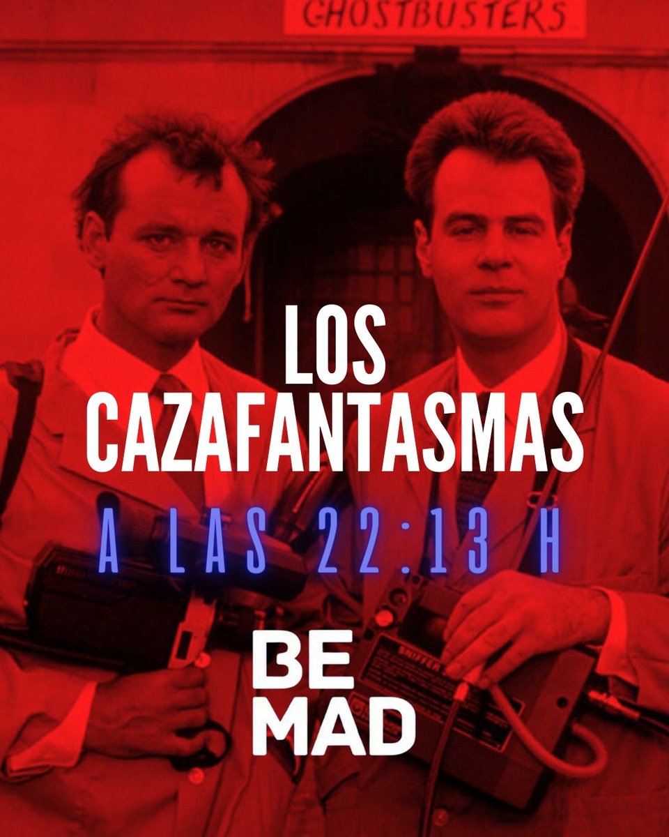 Celebra el día del orgullo friki con una programación especial 👻🫣 ver.tw/gwzd3 👉 LOS CAZAFANTASMAS - 22:13 H ¡En #BeMad estamos #LocosPorElCine!