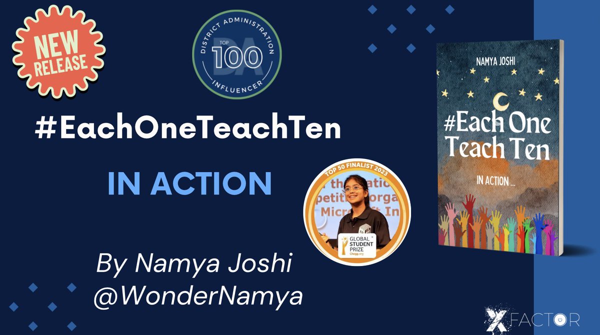 X-Factor EDU (@xfactoredu) on Twitter photo We are so excited to announce <a href="/WonderNamya/">Namya Joshi (Minecraft + Adobe Student Ambassador)</a> new book is out and we are so proud she was recognized as top 100 influencers by <a href="/DA_magazine/">DA magazine</a>
Check it out:
Amazon.com: a.co/d/jkhDzx9
International: amzn.in/d/1qbcAqx
@mbfxc <a href="/klnamya/">Monica Joshi</a> <a href="/MatthewXJoseph/">Dr. Matthew X. Joseph</a> We are so excited to announce <a href="/WonderNamya/">Namya Joshi (Minecraft + Adobe Student Ambassador)</a> new book is out and we are so proud she was recognized as top 100 influencers by <a href="/DA_magazine/">DA magazine</a>
Check it out:
Amazon.com: a.co/d/jkhDzx9
International: amzn.in/d/1qbcAqx
@mbfxc <a href="/klnamya/">Monica Joshi</a> <a href="/MatthewXJoseph/">Dr. Matthew X. Joseph</a>
