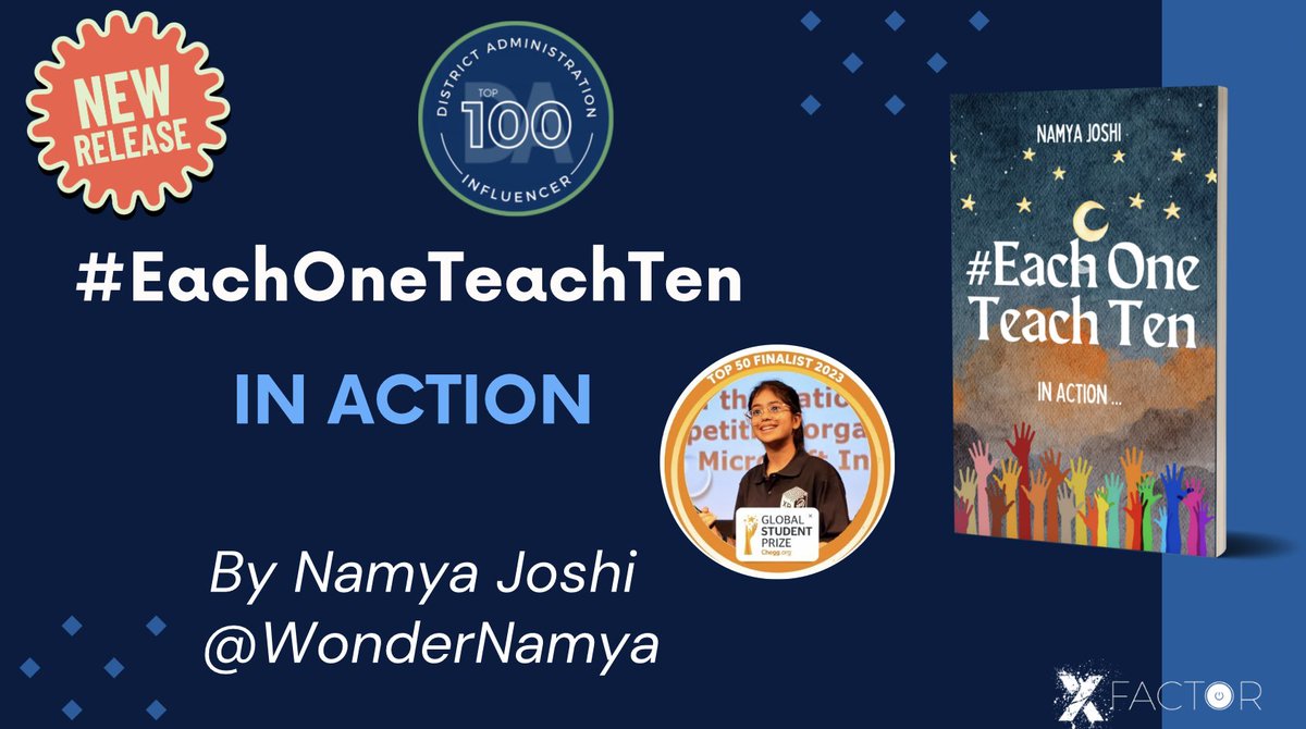 We are so excited to announce @WonderNamya new book is out and we are so proud she was recognized as top 100 influencers by @DA_magazine 

Check it out:
Amazon.com: a.co/d/jkhDzx9
International: amzn.in/d/1qbcAqx

 @mbfxc @klnamya @MatthewXJoseph